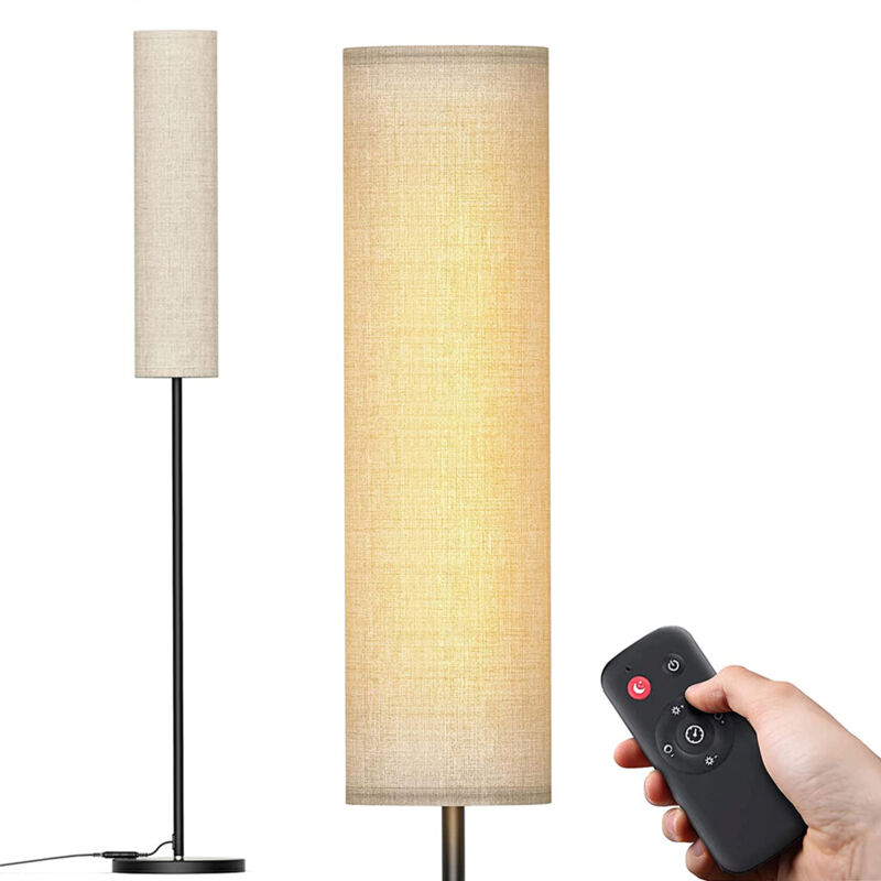 foto del prodotto lampada da terra 126led, 12w, 800lumen, con telecomando magnetico, temperatura colore regolabile 2800k 7000k