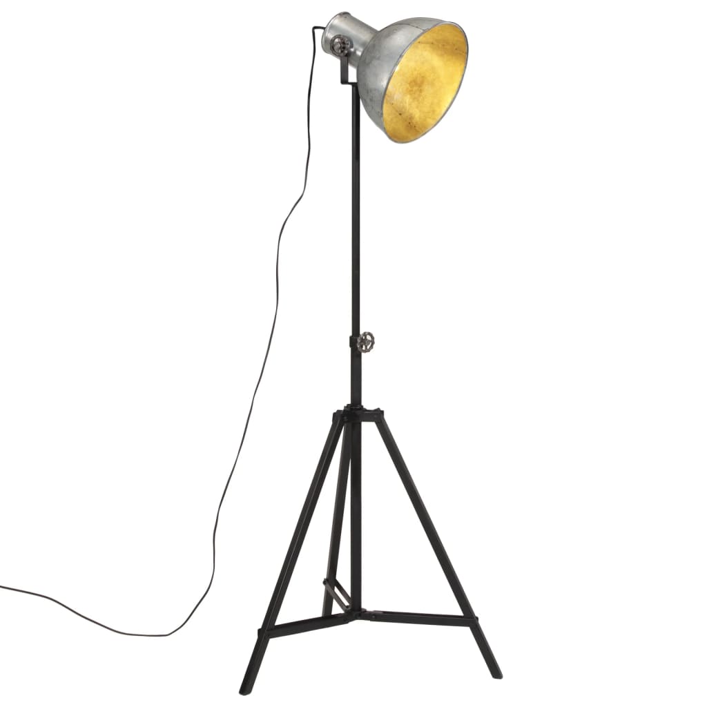 foto del prodotto lampada da terra 25 w argento vintage 61x61x90 150 cm e27