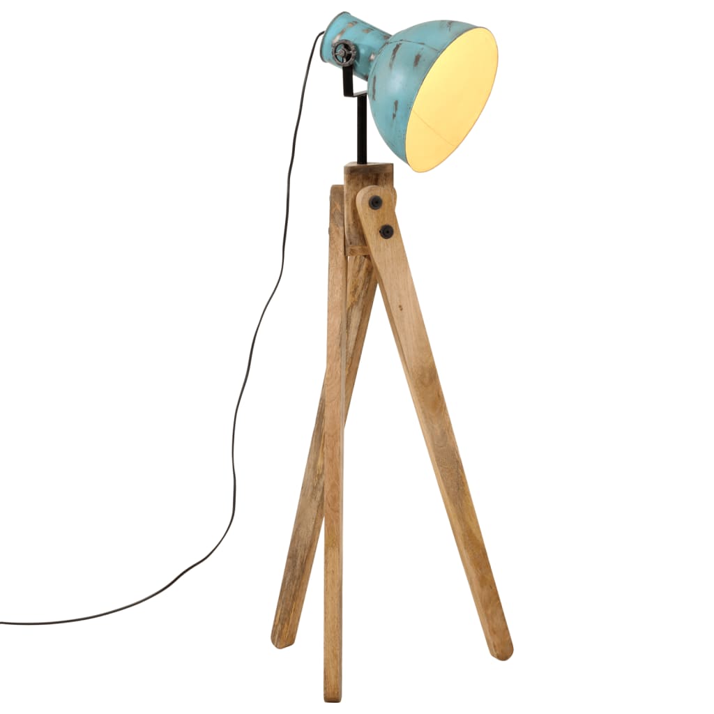 foto del prodotto lampada da terra 25 w blu anticato 45x45x120 cm e27