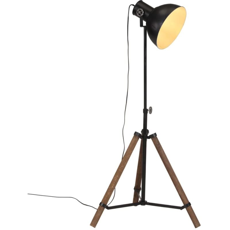 foto del prodotto lampada da terra 25 w nera 75x75x90 150 cm e27 vidaxl