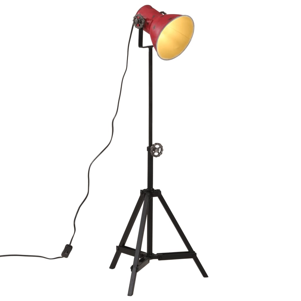 foto del prodotto lampada da terra 25 w rosso anticato 35x35x65/95 cm e27