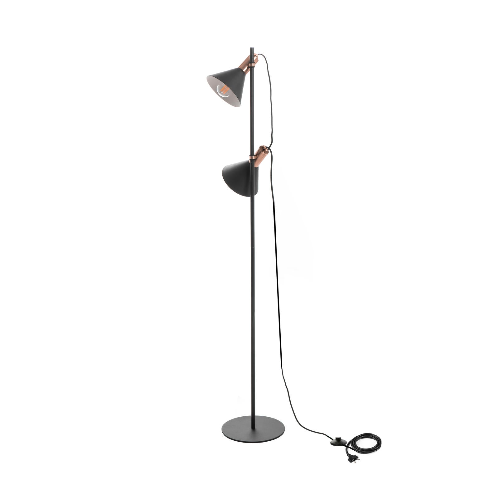 foto del prodotto lampada da terra 25x25xh147 cm in metallo hadar nero