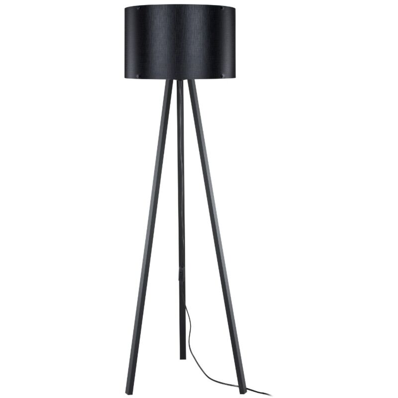 foto del prodotto lampada da terra 36x136,5 cm tessuto nero
