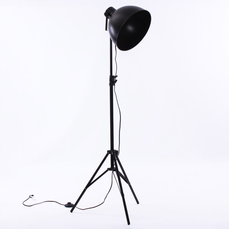 foto del prodotto lampada da terra 52xh135 cm in metallo nero