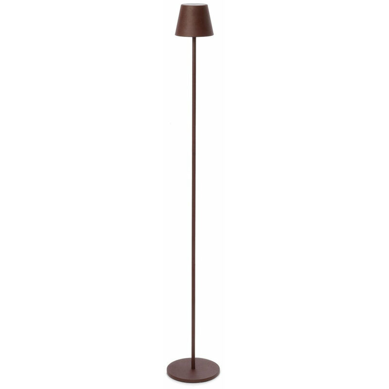 foto del prodotto lampada da terra a led 17x115 cm in metallo etna marrone