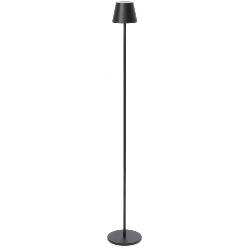 foto del prodotto lampada da terra a led 17x115 cm in metallo etna nera