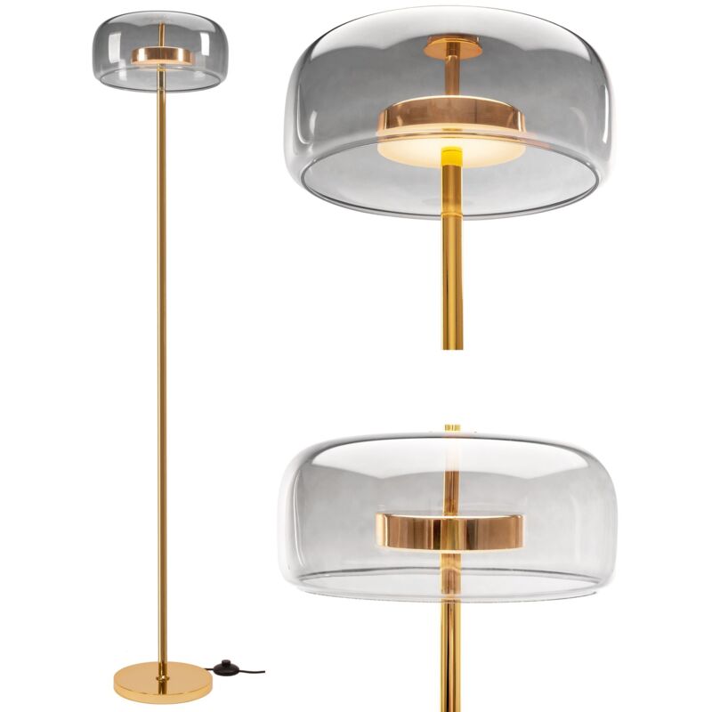 foto del prodotto lampada da terra a led app749 1f oro