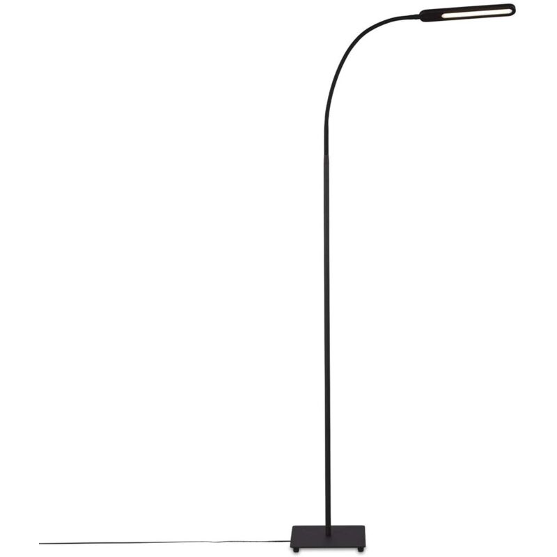 foto del prodotto lampada da terra a led, lampada da terra con funzione touch, dimmerabile a passi, controllo temperatura colore, lampada da ufficio 8 watt, 600 lumen,
