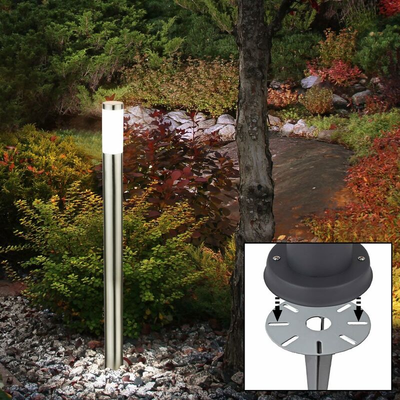 foto del prodotto lampada da terra a led lampada da terra per percorso da giardino illuminazione per terrazze lampada da terra per esterni in acciaio inossidabile