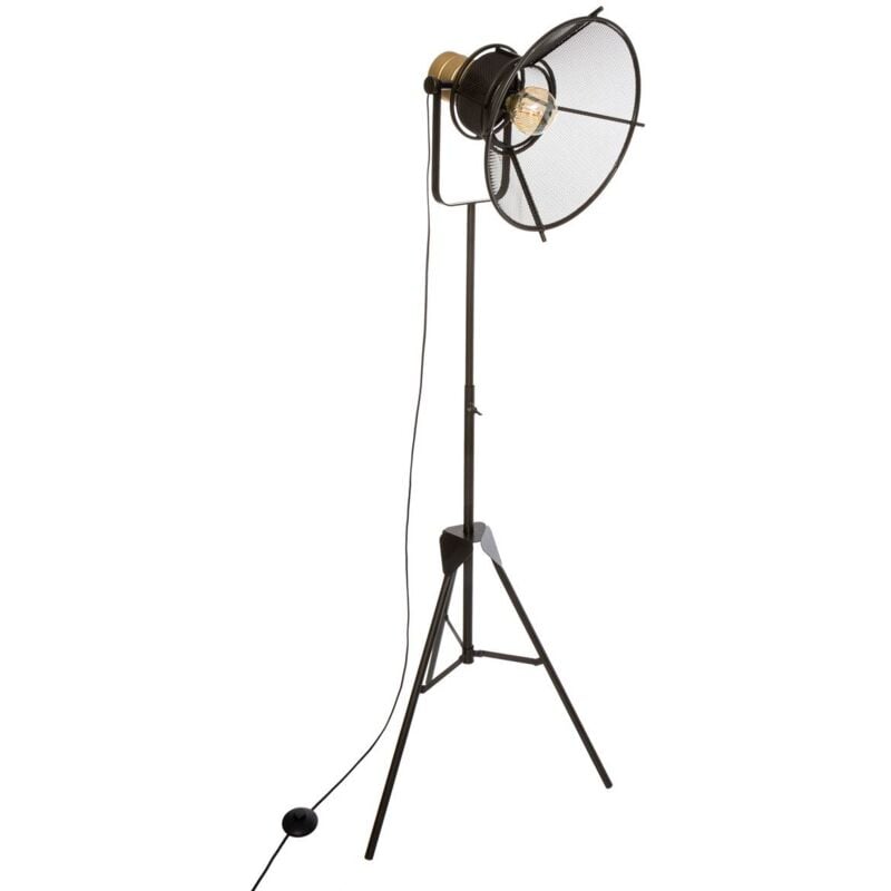 foto del prodotto lampada da terra a treppiede rodo in metallo nero h149cm atmosphera cr ateur d int rieur