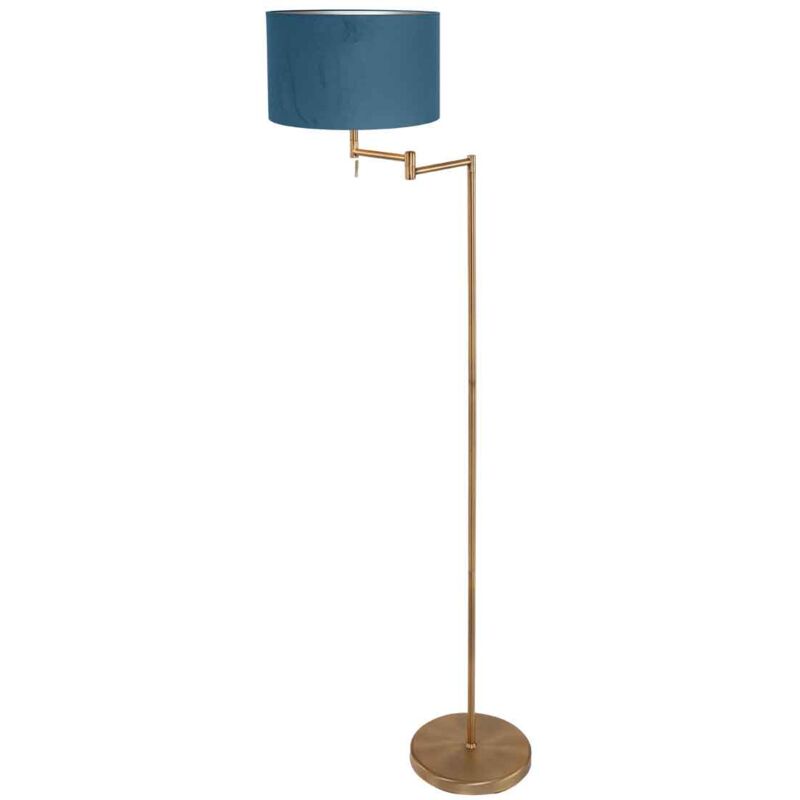 foto del prodotto lampada da terra bella bronzo metallo velluto mexlite