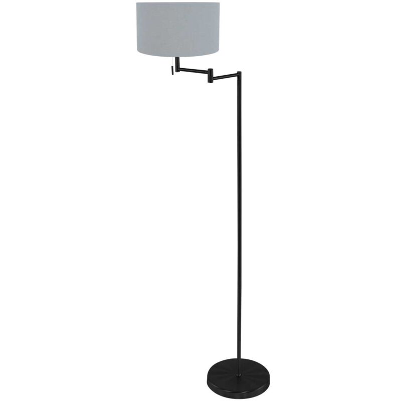 foto del prodotto lampada da terra bella nero lino metallo mexlite