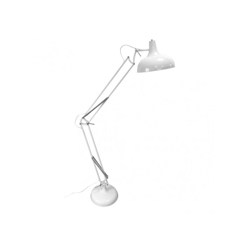 foto del prodotto lampada da terra bianco malik modello snodabile fabrilamp