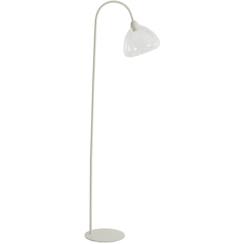 foto del prodotto lampada da terra bisho beige vetro light living