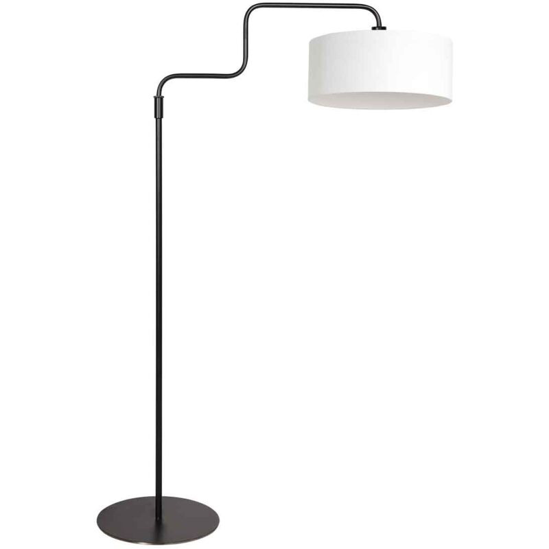 foto del prodotto lampada da terra bloeba bianco nero lino steinhauer