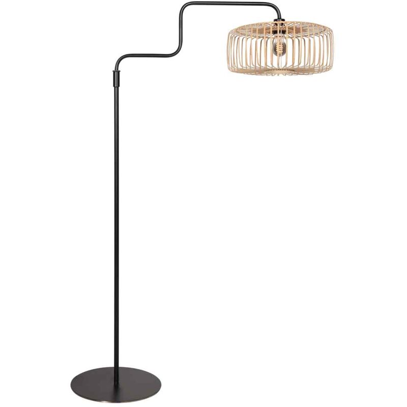 foto del prodotto lampada da terra bloeba naturale nero bamb steinhauer