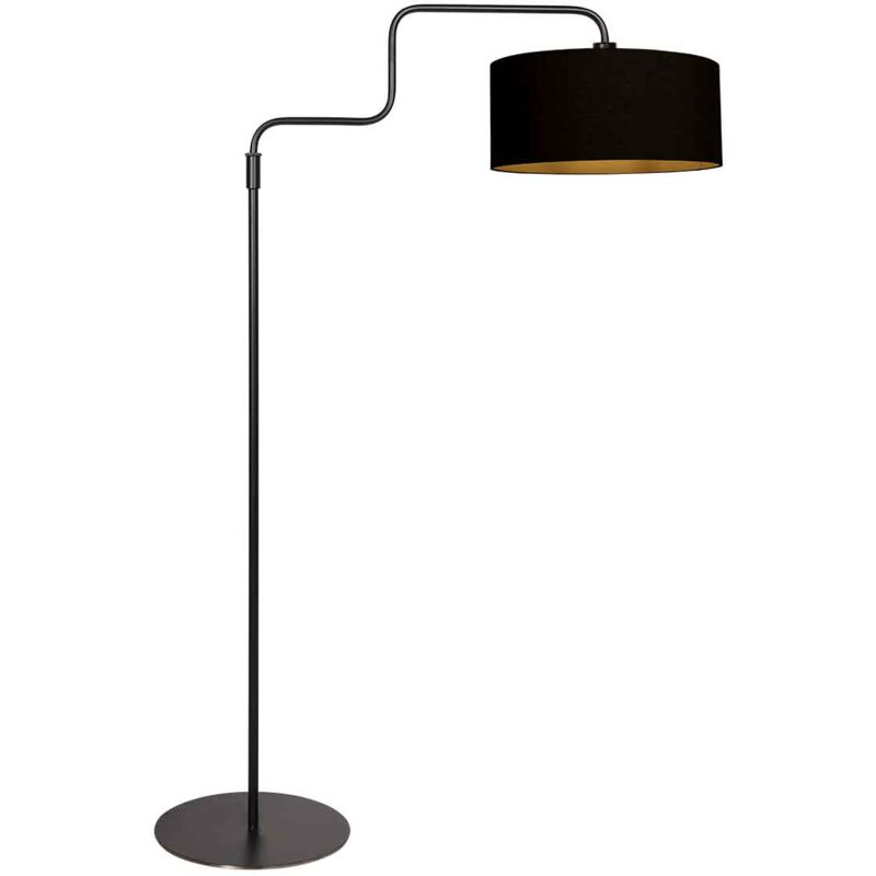 foto del prodotto lampada da terra bloeba nero lino metallo steinhauer