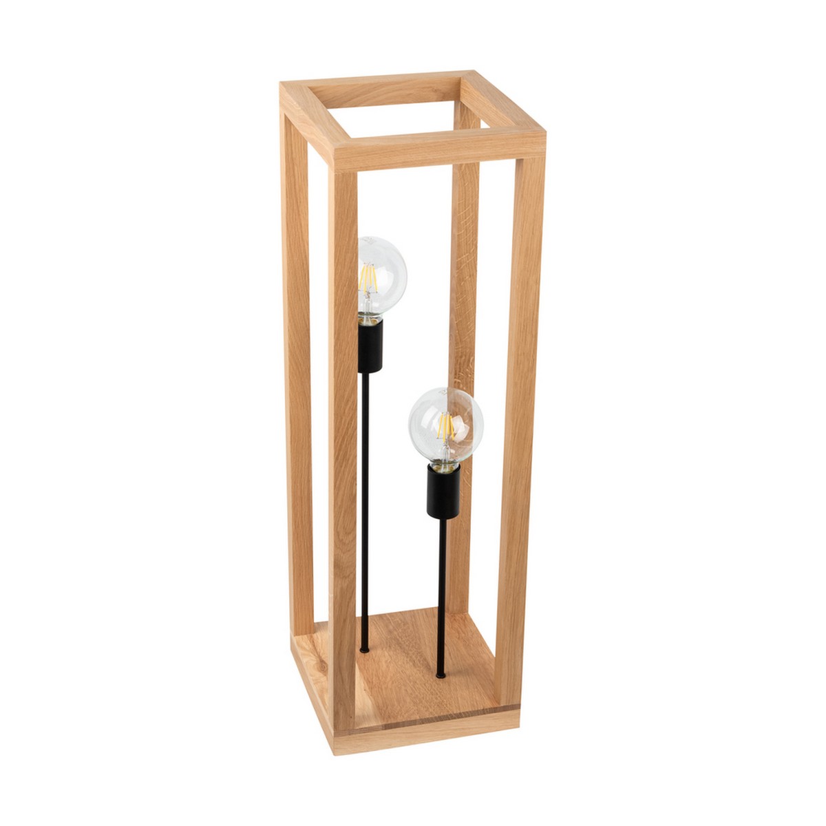 foto del prodotto lampada da terra boiana, marrone, legno, 25x25x80 cm, epikasa