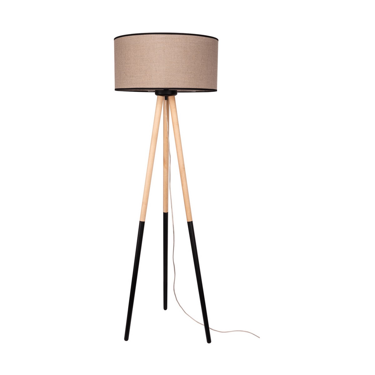 foto del prodotto lampada da terra ciro, marrone, legno, 50x50x154 cm, epikasa
