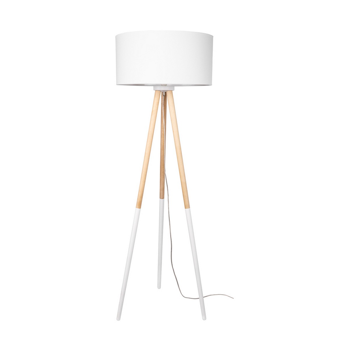 foto del prodotto lampada da terra ciro, marrone, legno, 50x50x154 cm, epikasa