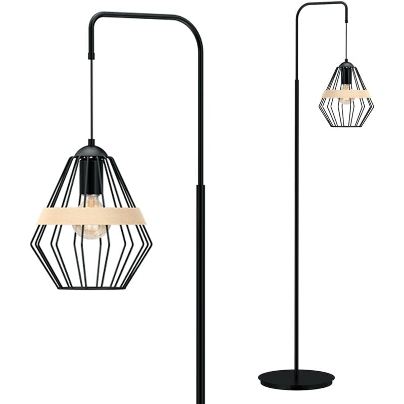 foto del prodotto lampada da terra cliff black 1xe27