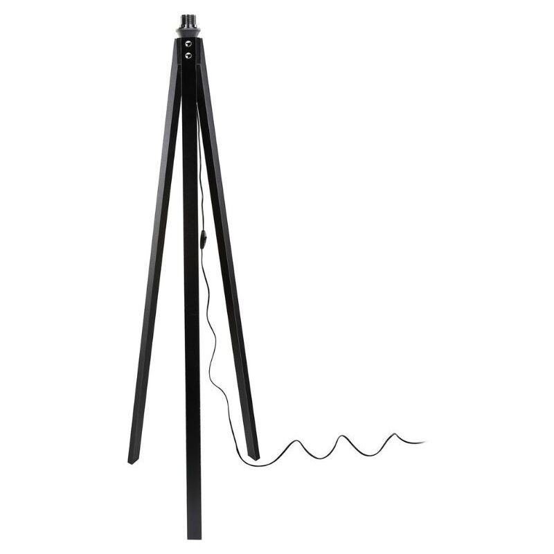 foto del prodotto lampada da terra con treppiede in legno nero deco mdl3010