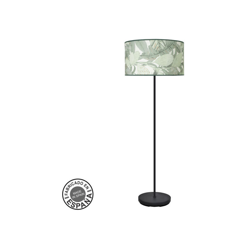 foto del prodotto lampada da terra de lampada da terra moda 1xe27 nero foglia verde fabrilamp