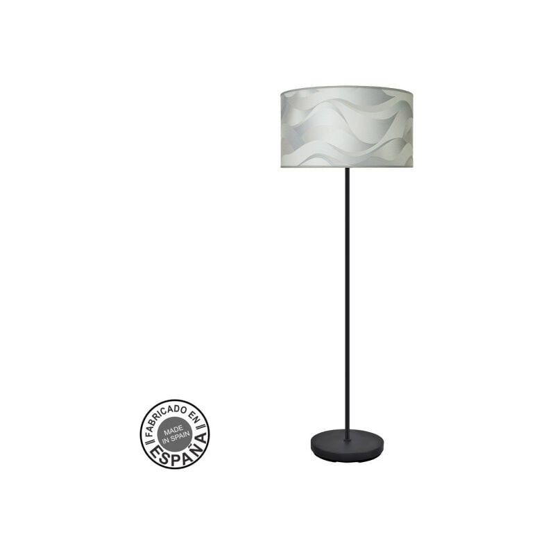 foto del prodotto lampada da terra de lampada da terra moda 1xe27 nero ola grigio fabrilamp
