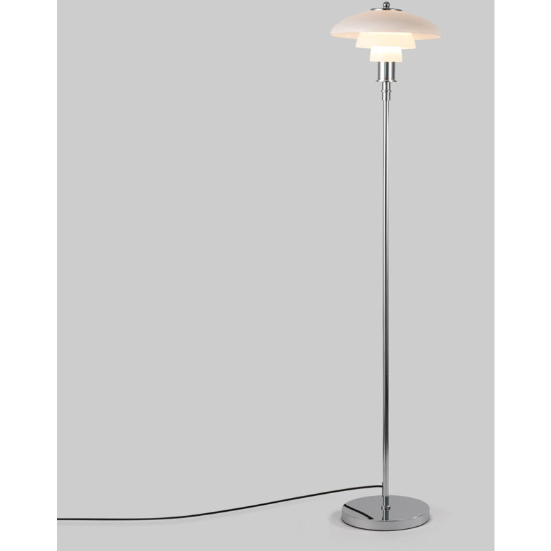 foto del prodotto lampada da terra design marshal paralume in vetro e27
