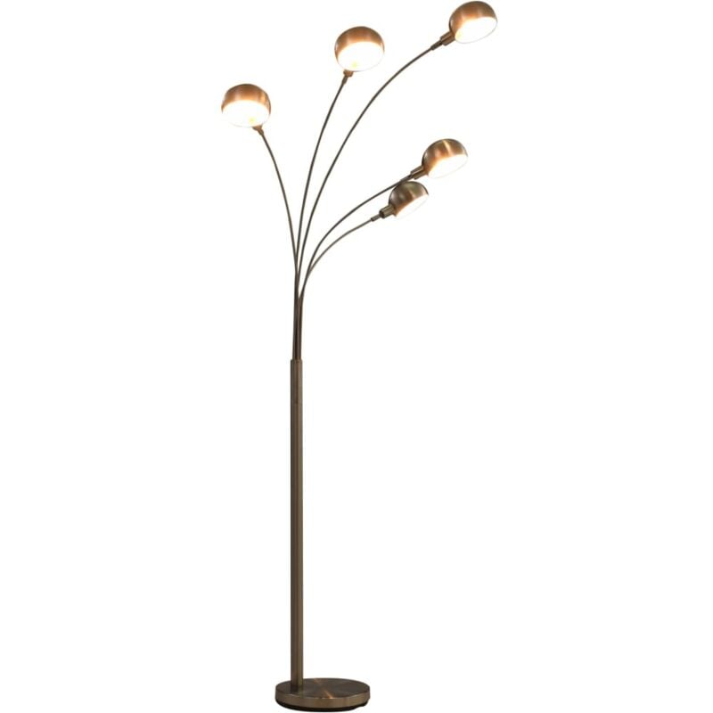 foto del prodotto lampada da terra design moderno 16 w h 180 cm in acciaio resistente vari colori colore argento bianco