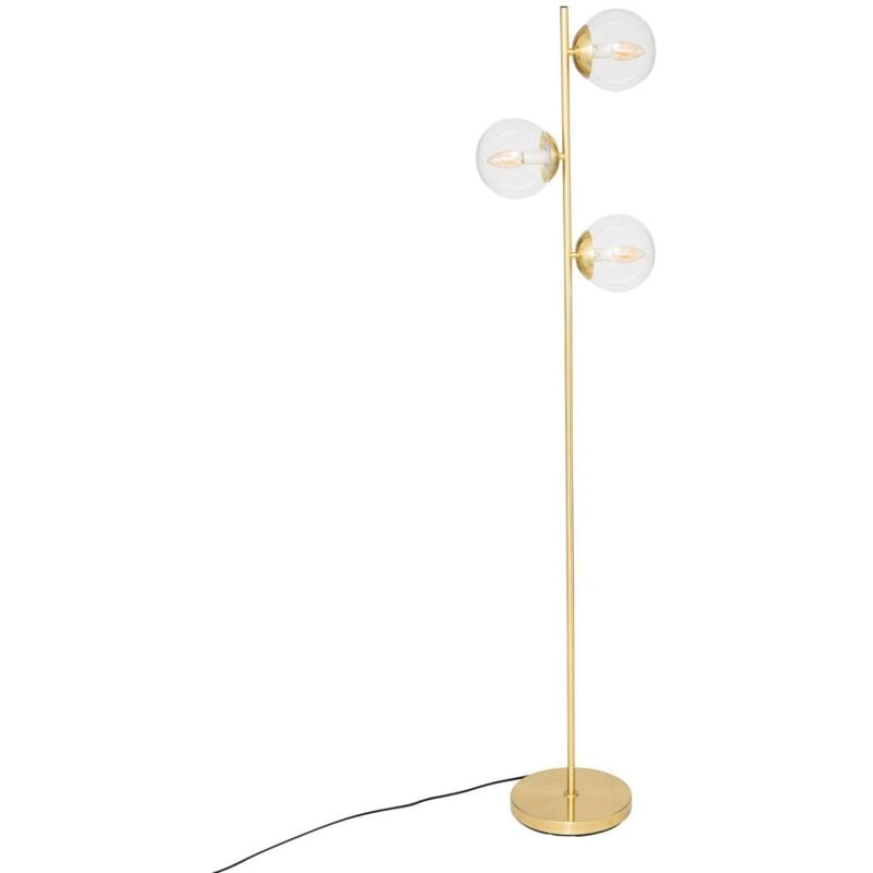 foto del prodotto lampada da terra diritta in metallo h162cm dorata atmosphera cr ateur d int rieur