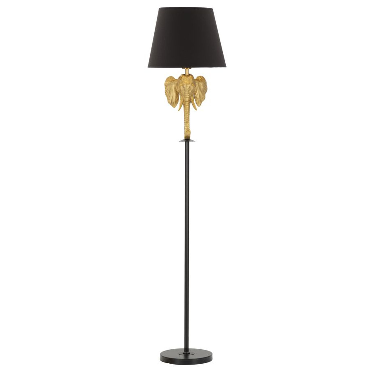 foto del prodotto lampada da terra elefante 1, nero, poliresina, 37x37x164 cm, epikasa