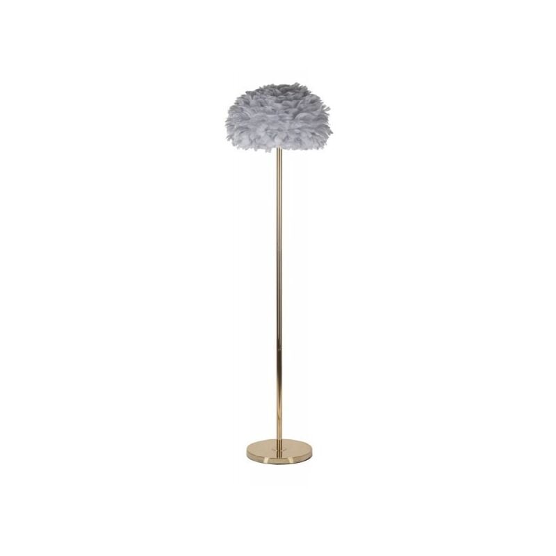 foto del prodotto lampada da terra feathers slim grigia cm 43x170