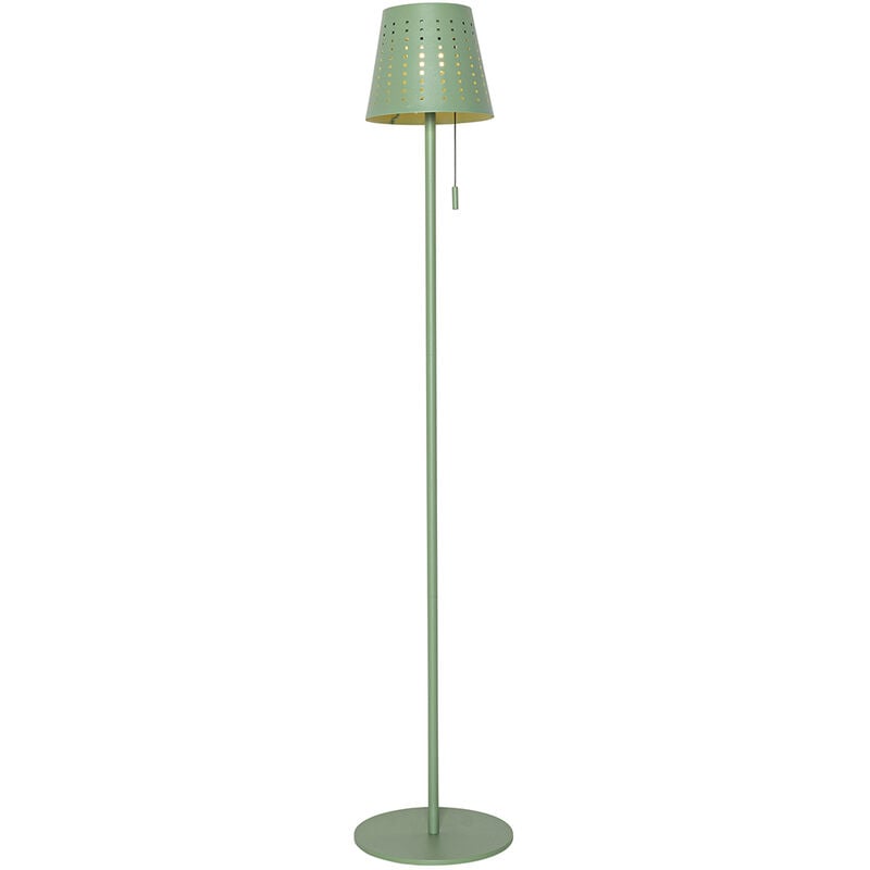 foto del prodotto lampada da terra ferre design acciaio,alluminio verde oblungo non sostituibile led max. 1 x 3 watt qazqa