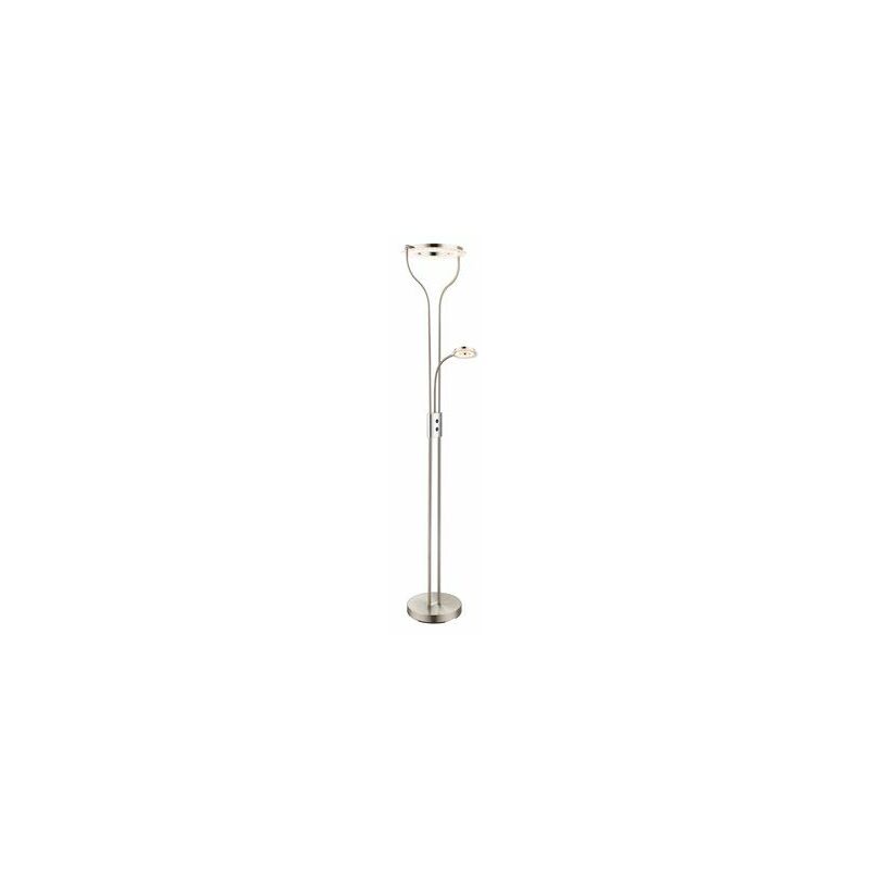 foto del prodotto lampada da terra garona 20w+5w nichel