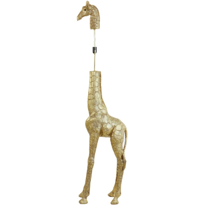 foto del prodotto lampada da terra giraffe oro plastica light living