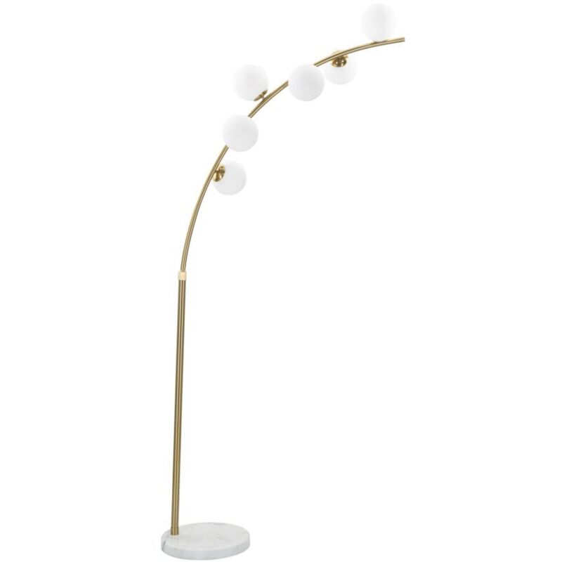 foto del prodotto lampada da terra glamy arc 6 luci cm 130x45x220 246
