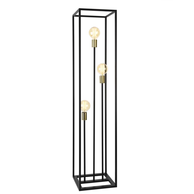 foto del prodotto lampada da terra in metallo e27 nero 140 cm 030002455