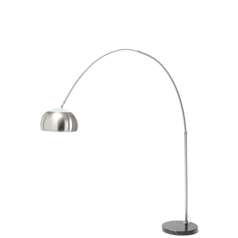foto del prodotto lampada da terra in metallo satinato cm h.220 x l.190