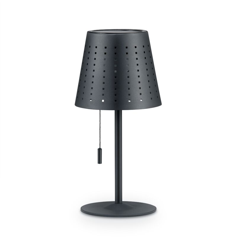 foto del prodotto lampada da terra in out tavolo batteria giardino terrazza ricaricabile moderna antracite, lampada da tavolo 2 batteria paco home