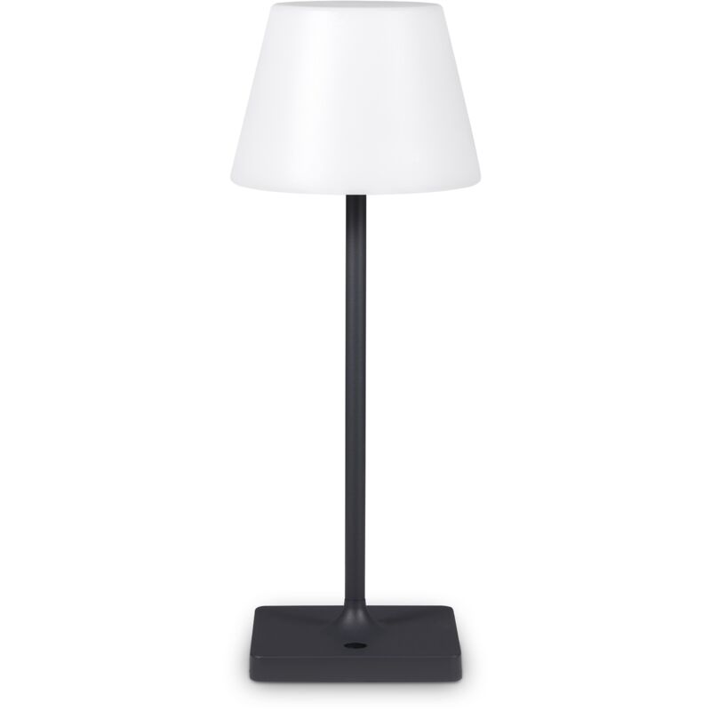 foto del prodotto lampada da terra in out tavolo batteria giardino terrazza ricaricabile moderna antracite, tischleuchte 7 akku de paco home