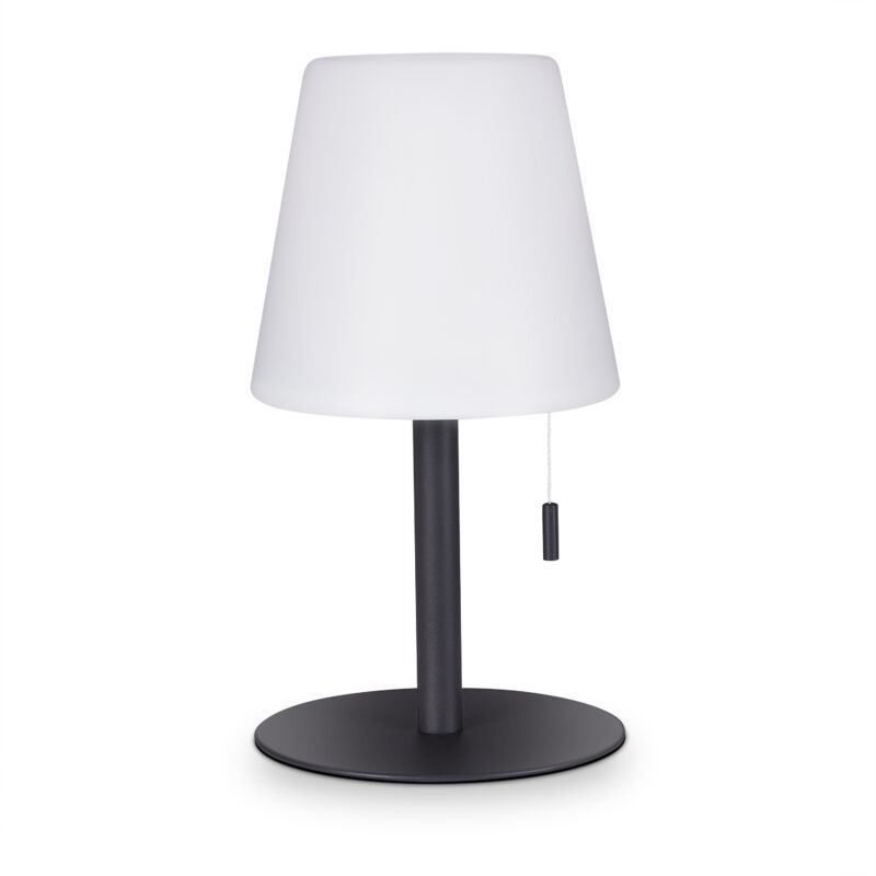 foto del prodotto lampada da terra in out tavolo batteria giardino terrazza ricaricabile moderna bianco, lampada da tavolo 1 batteria paco home