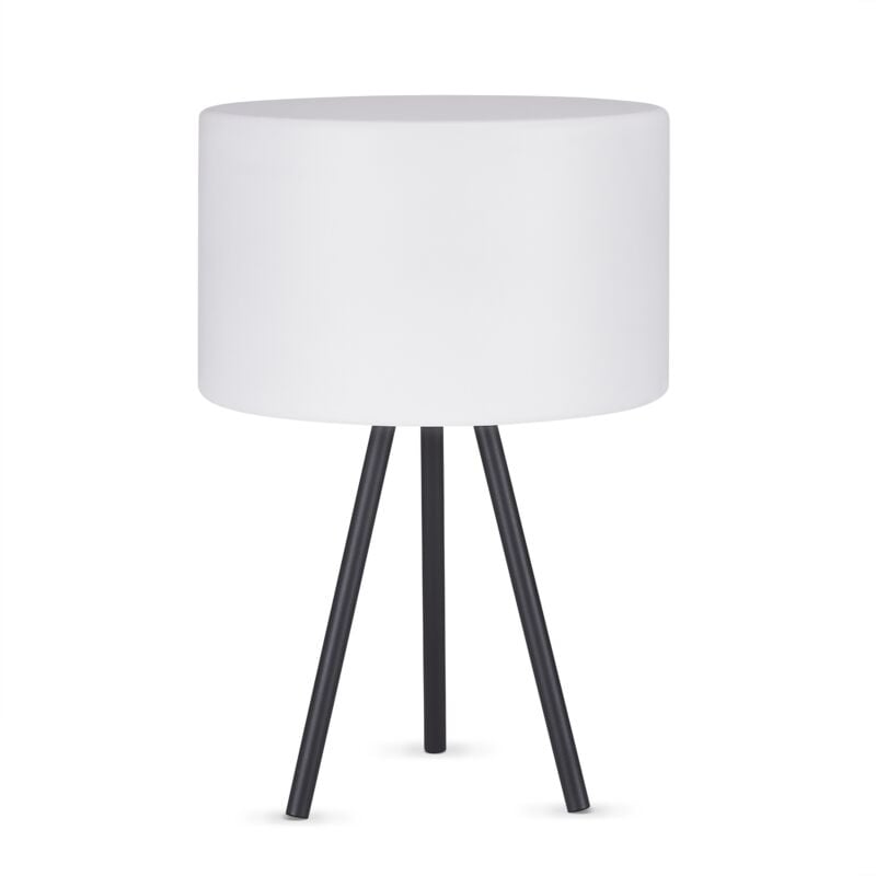 foto del prodotto lampada da terra in out tavolo batteria giardino terrazza ricaricabile moderna bianco, lampada da tavolo 4 batteria paco home