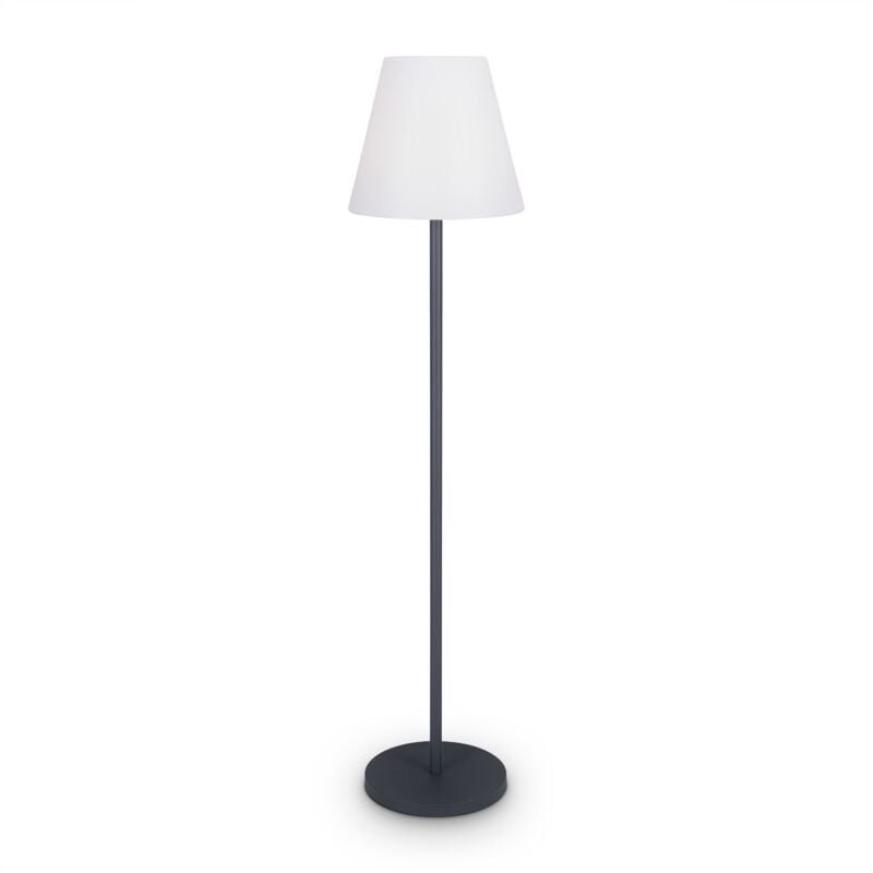 foto del prodotto lampada da terra in out tavolo batteria giardino terrazza ricaricabile moderna bianco, stehleuchte 3 akku de paco home