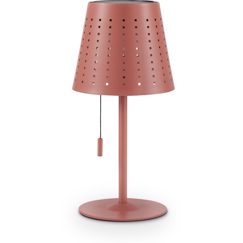foto del prodotto lampada da terra in out tavolo batteria giardino terrazza ricaricabile moderna rosso, lampada da tavolo 2 batteria paco home