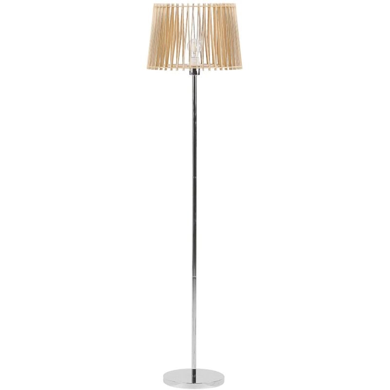foto del prodotto lampada da terra in policotone grigio paralume a tamburo 153 cm forge