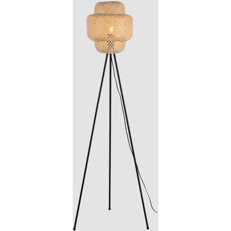 foto del prodotto lampada da terra in vimini onna 