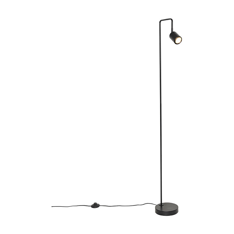 foto del prodotto lampada da terra java moderno acciaio nero oblungo max. 1 x watt qazqa