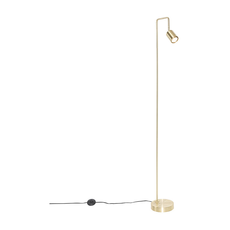 foto del prodotto lampada da terra java moderno acciaio oro ottone oblungo max. 1 x watt qazqa