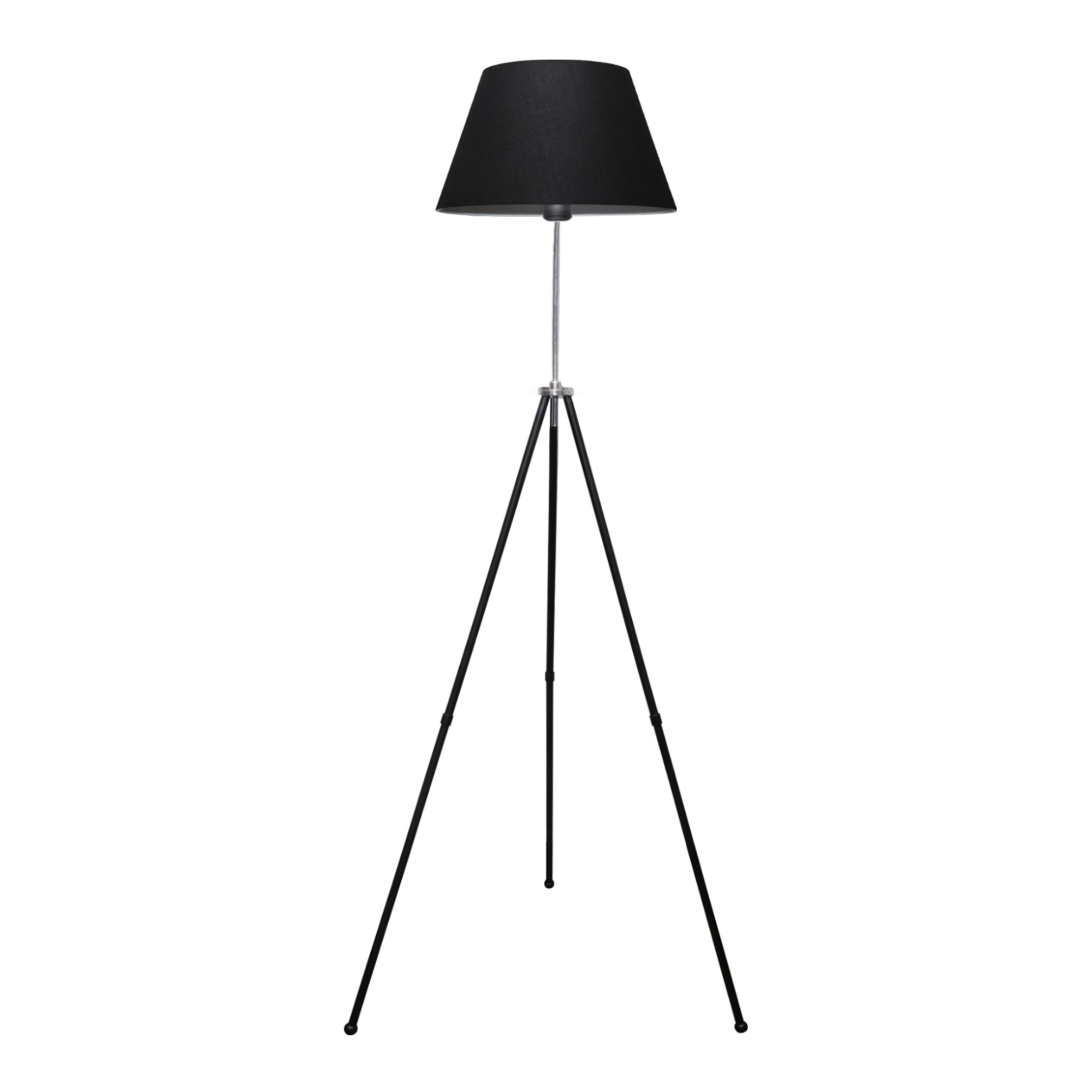 foto del prodotto lampada da terra lampada altezza 150 cm e27 nero argento 03 0007281
